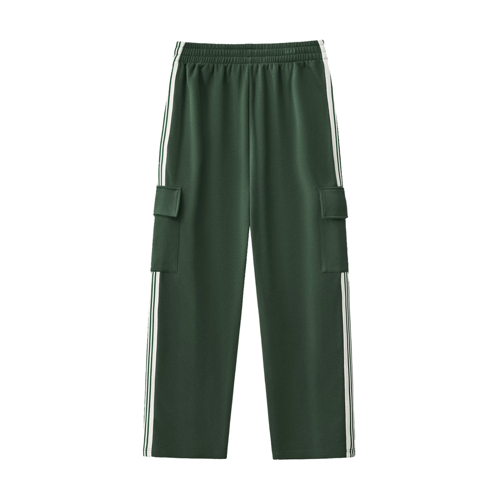 Side Stripe Straight-Leg Pants