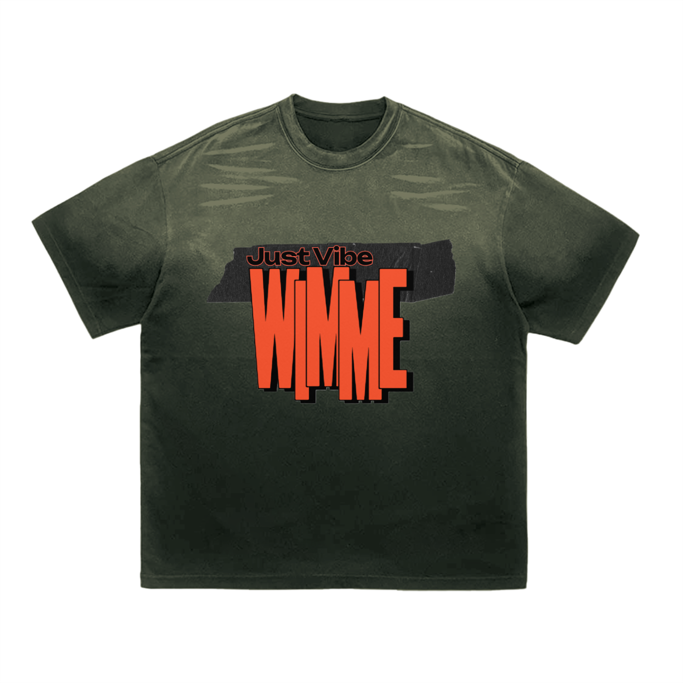 Tiger Stripe Gradient Washed T-Shirt