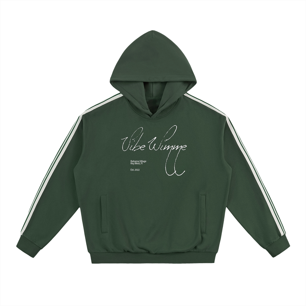 Side Stripe Drop-Shoulder Hoodie
