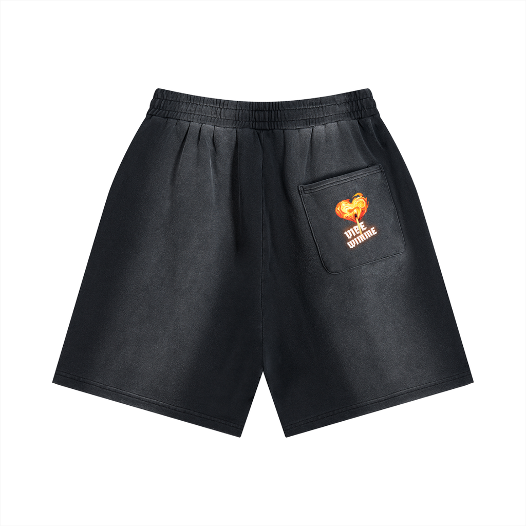 Sun Fade Distressed Shorts