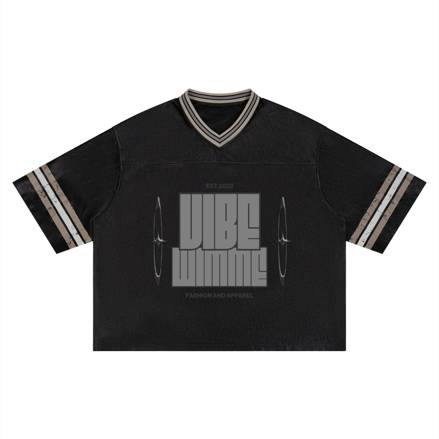 Unisex Boxy Striped Soccer Jersey