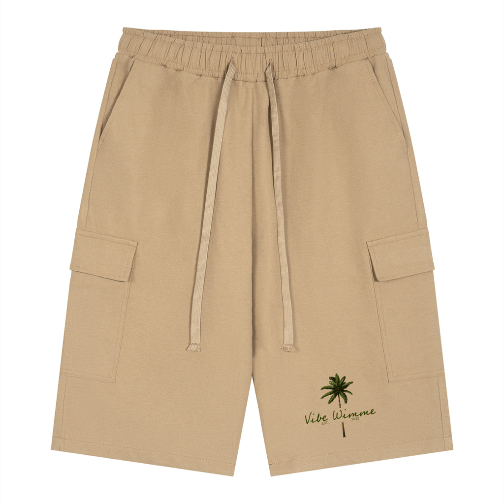 Unisex Drawstring Cargo Shorts