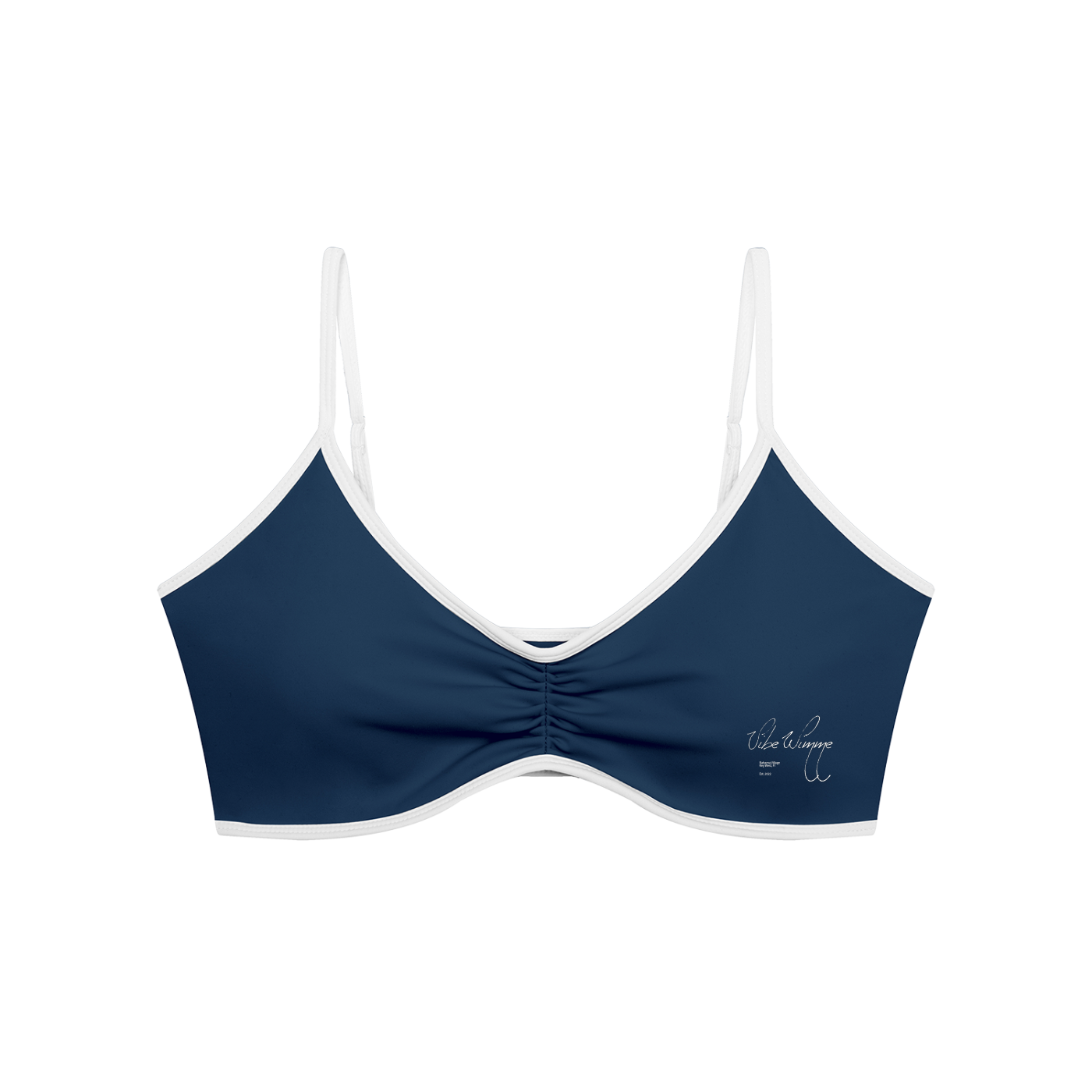 Women's Color Block Ruched V-Neck Sports Bra