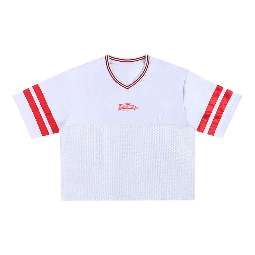Taped Mesh Boxy T-Shirt