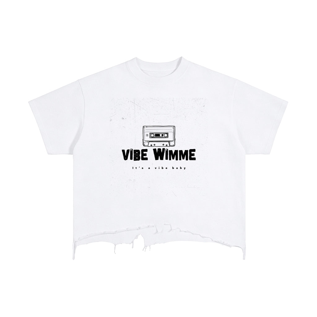 Vintage Wash Boxy Distressed Hem T-Shirt