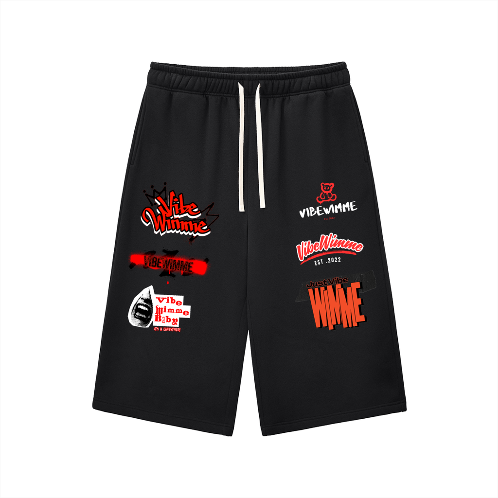 Relaxed Drawstring Three-quarter Sweatpants