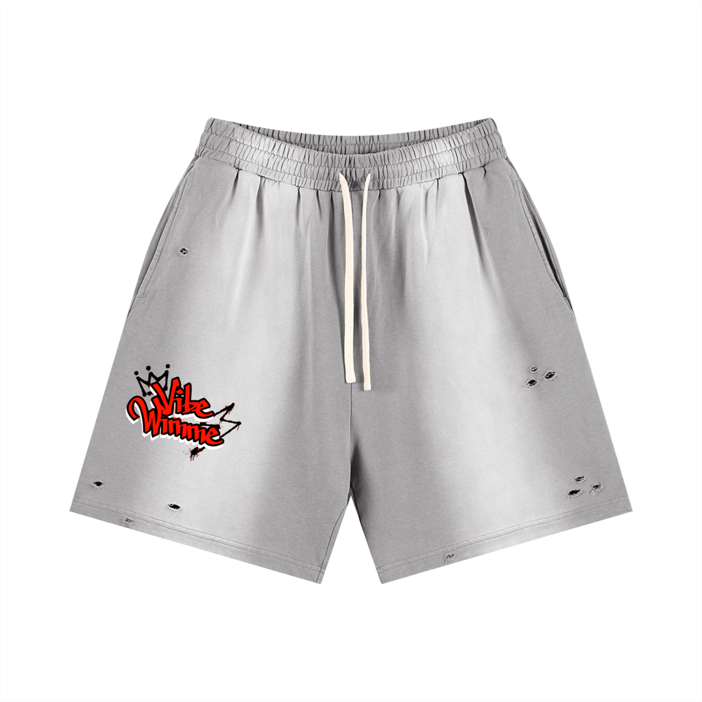 Sun Fade Distressed Shorts