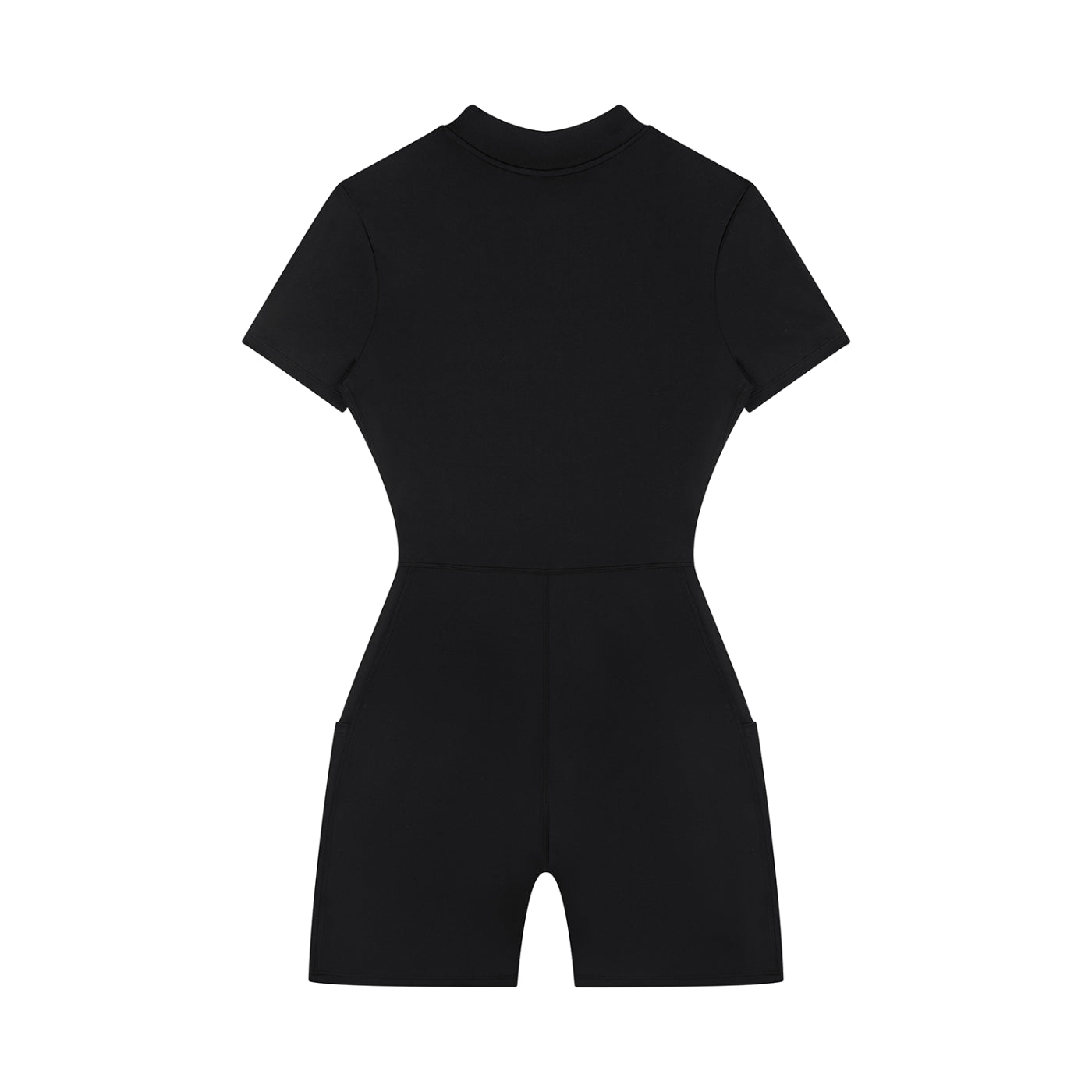 Women's Quarter-Zip Short Sleeve Romper