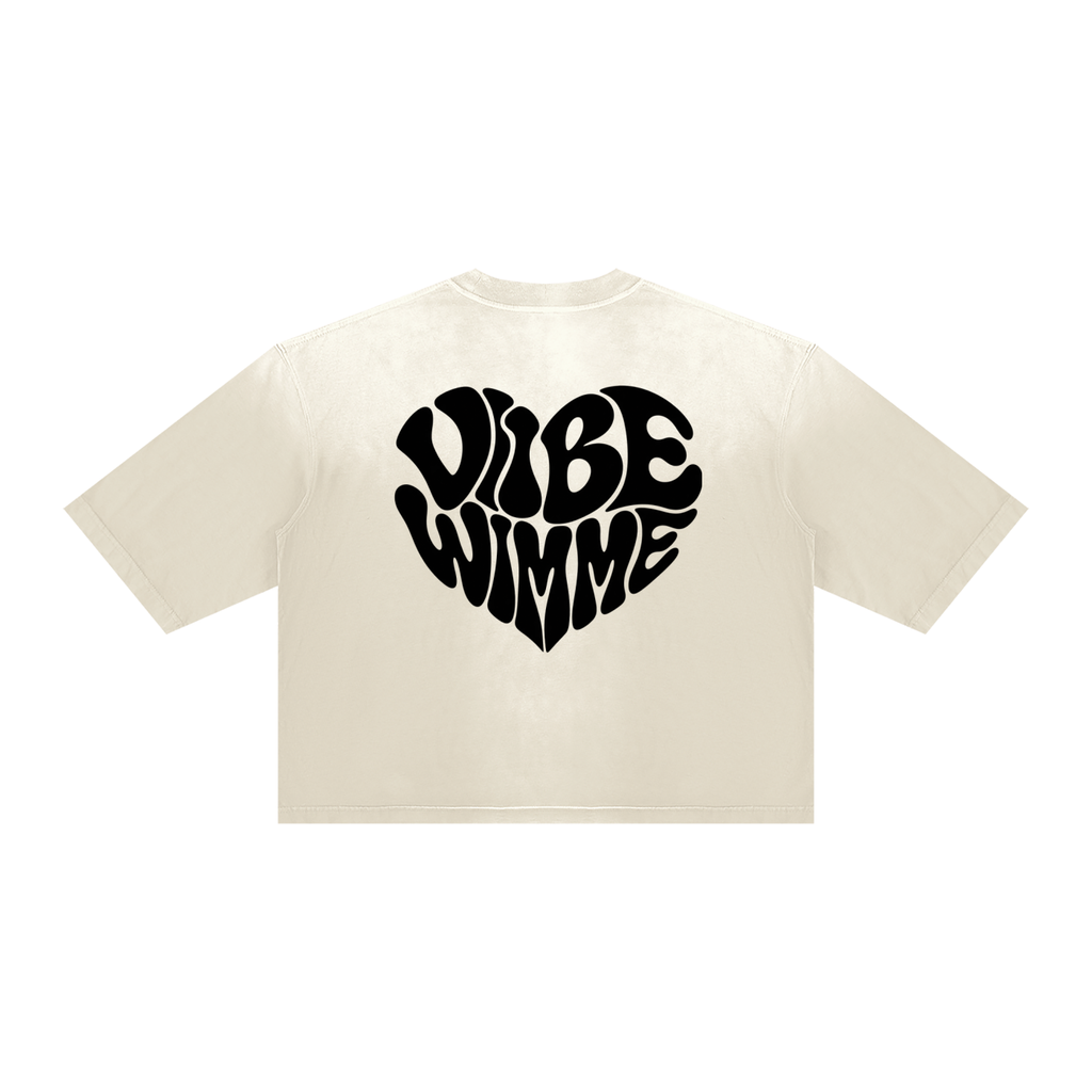Contorted Vibe Wimme Heart Vintage Wash Sunfade Boxy T-Shirt