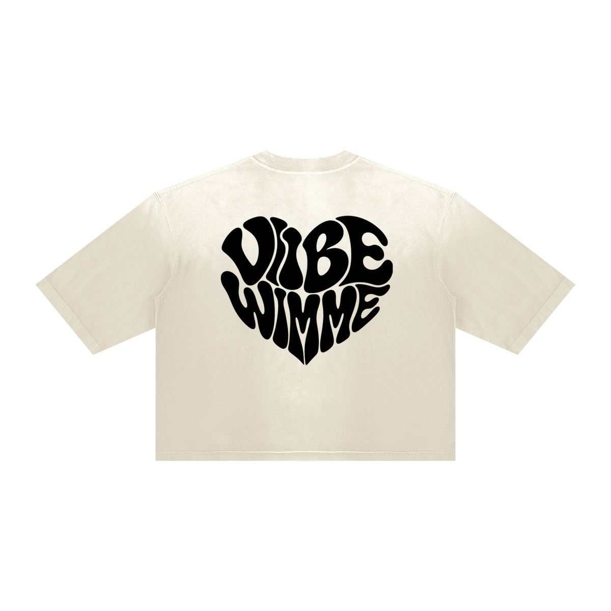 Contorted Vibe Wimme Heart Vintage Wash Sunfade Boxy T-Shirt