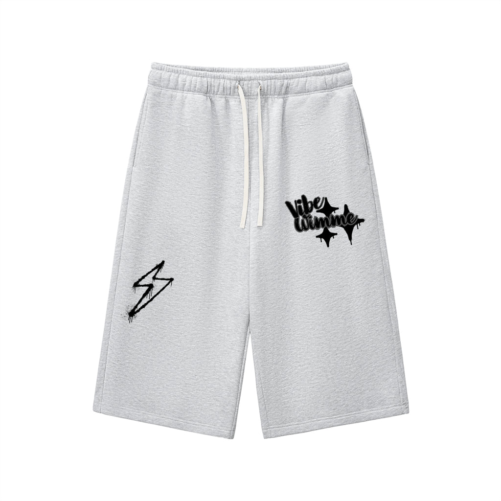 Relaxed Drawstring Three-quarter Sweatpants