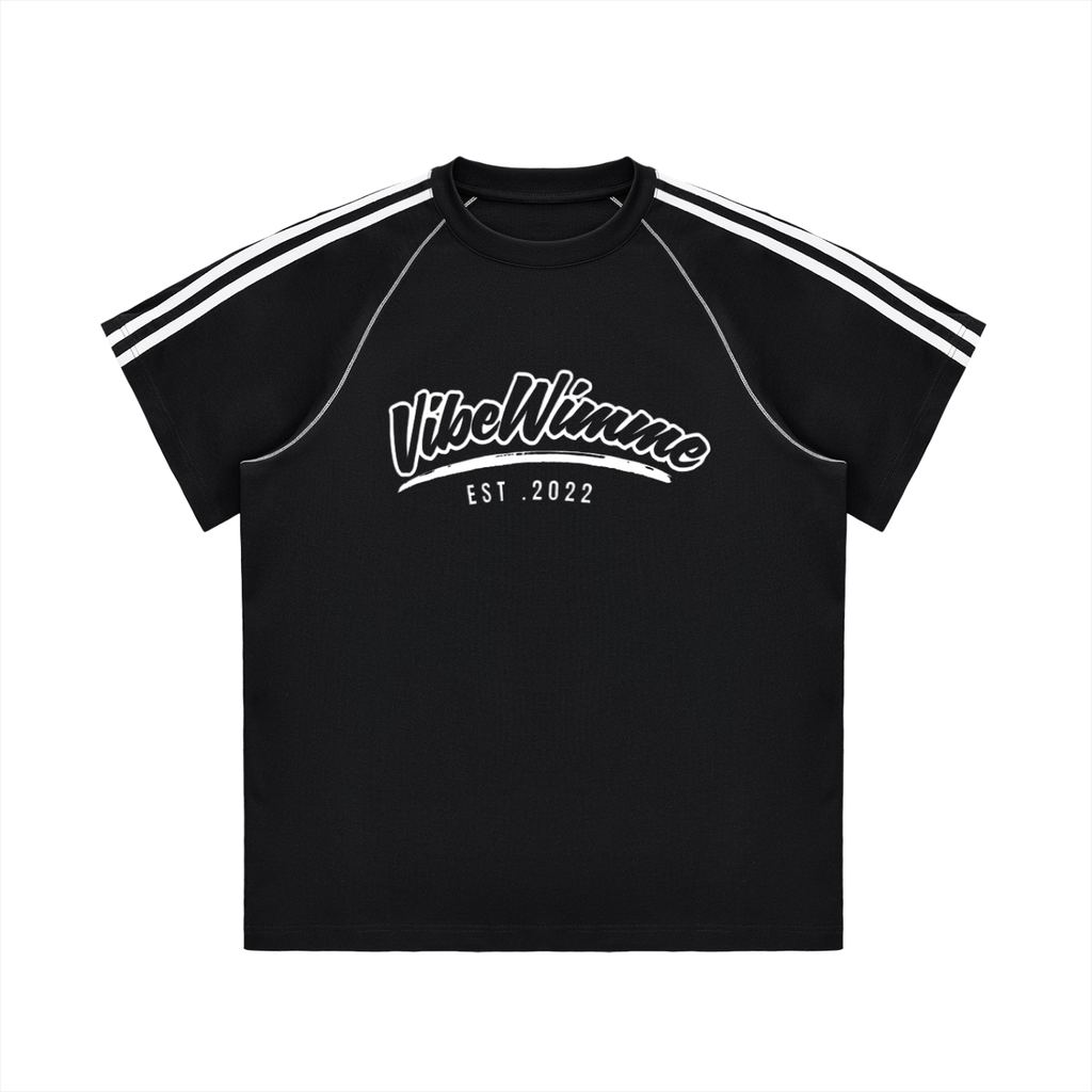 Striped Contrast Stitch T-Shirt