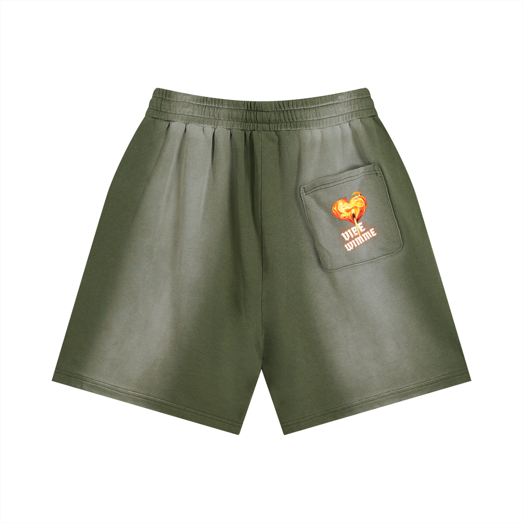 Sun Fade Distressed Shorts