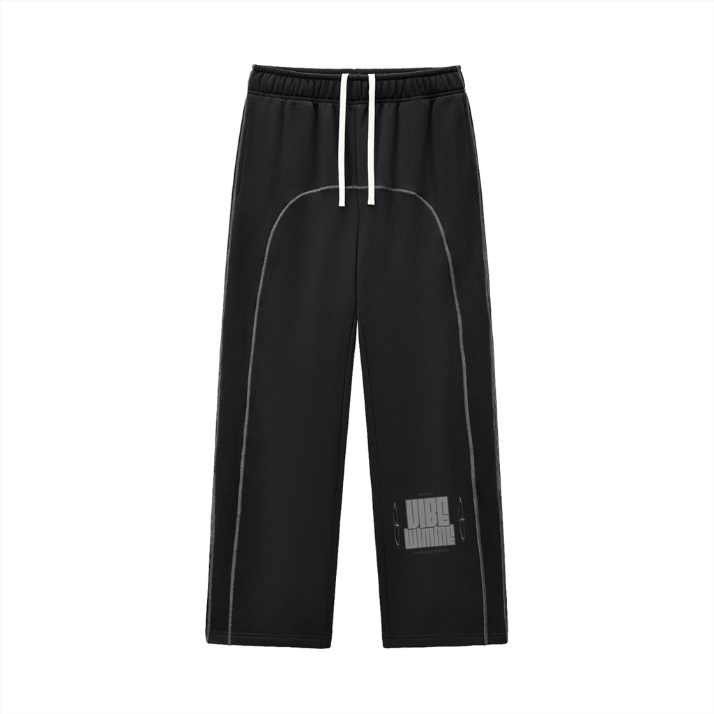 Contrast-Stitched Fleece Sweatpants