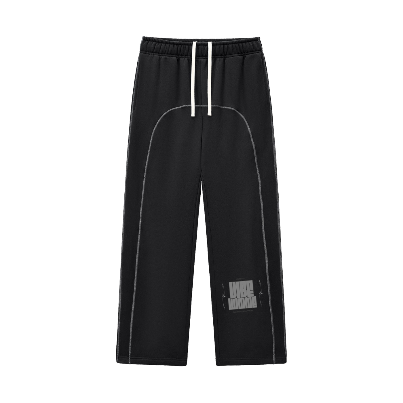 Contrast-Stitched Fleece Sweatpants