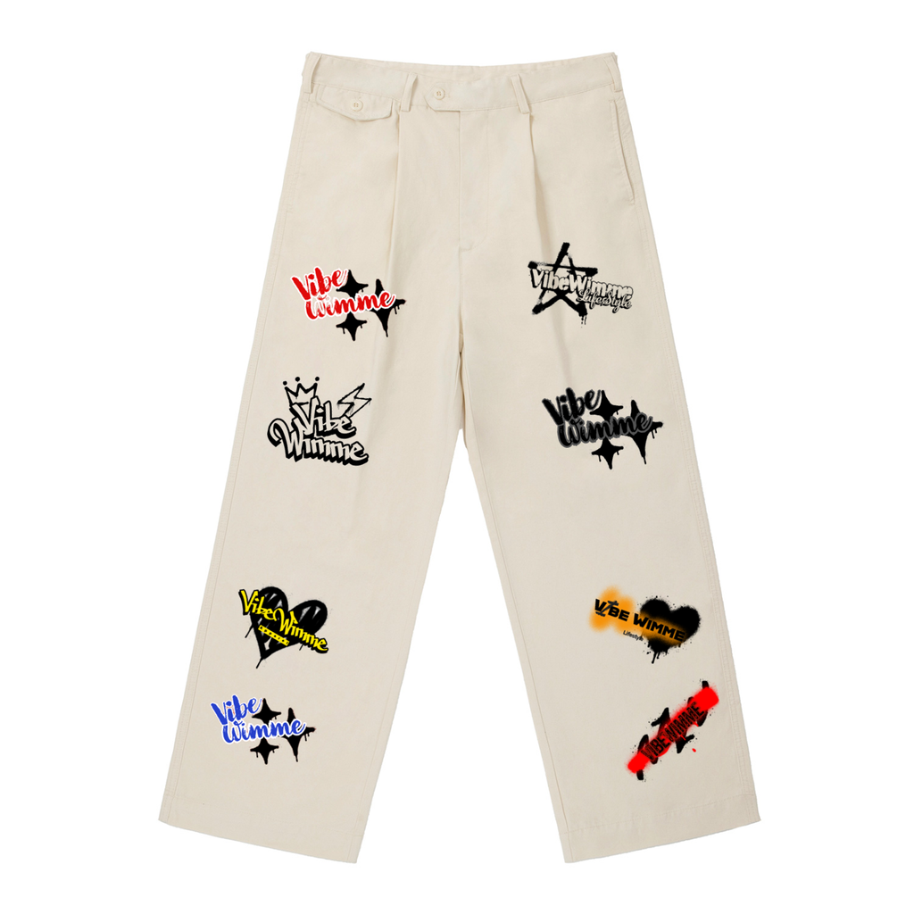 Adjustable Waist Straight-Leg Pants