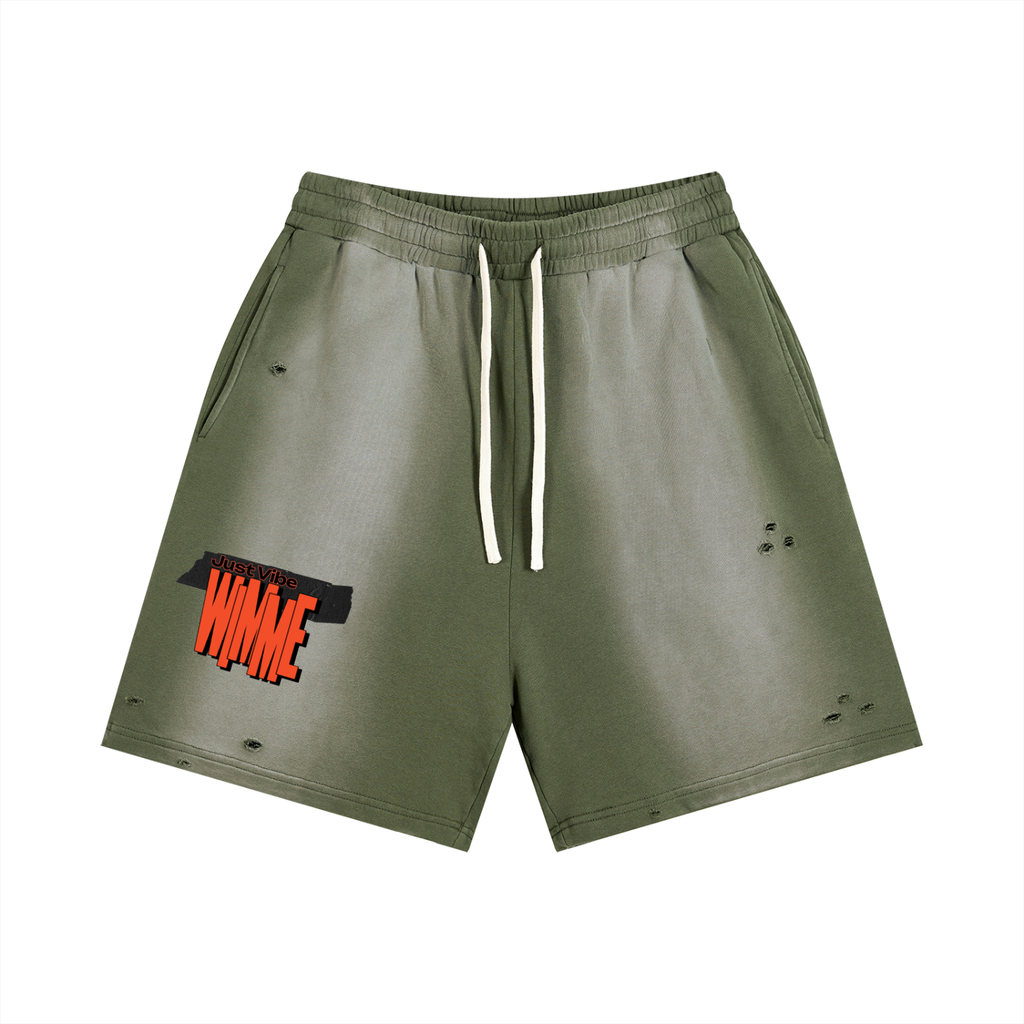 Sun Fade Distressed Shorts