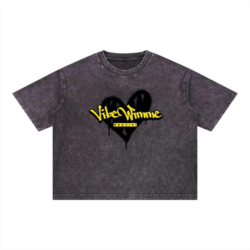 Mineral Wash Boxy Cotton T-Shirt