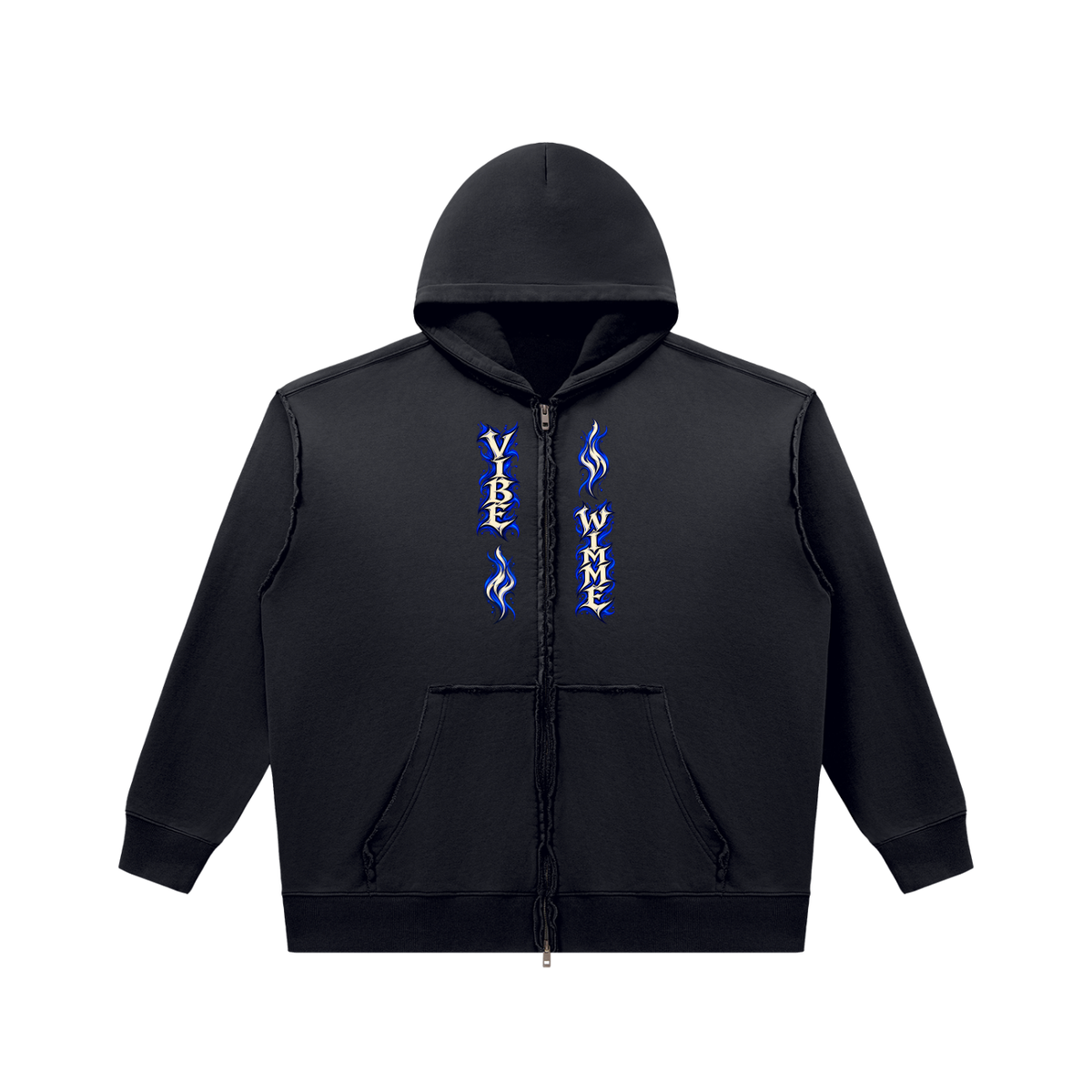 Electric Vibe Wimme Unisex Sunfade Heavyweight Full Zip Hoodie