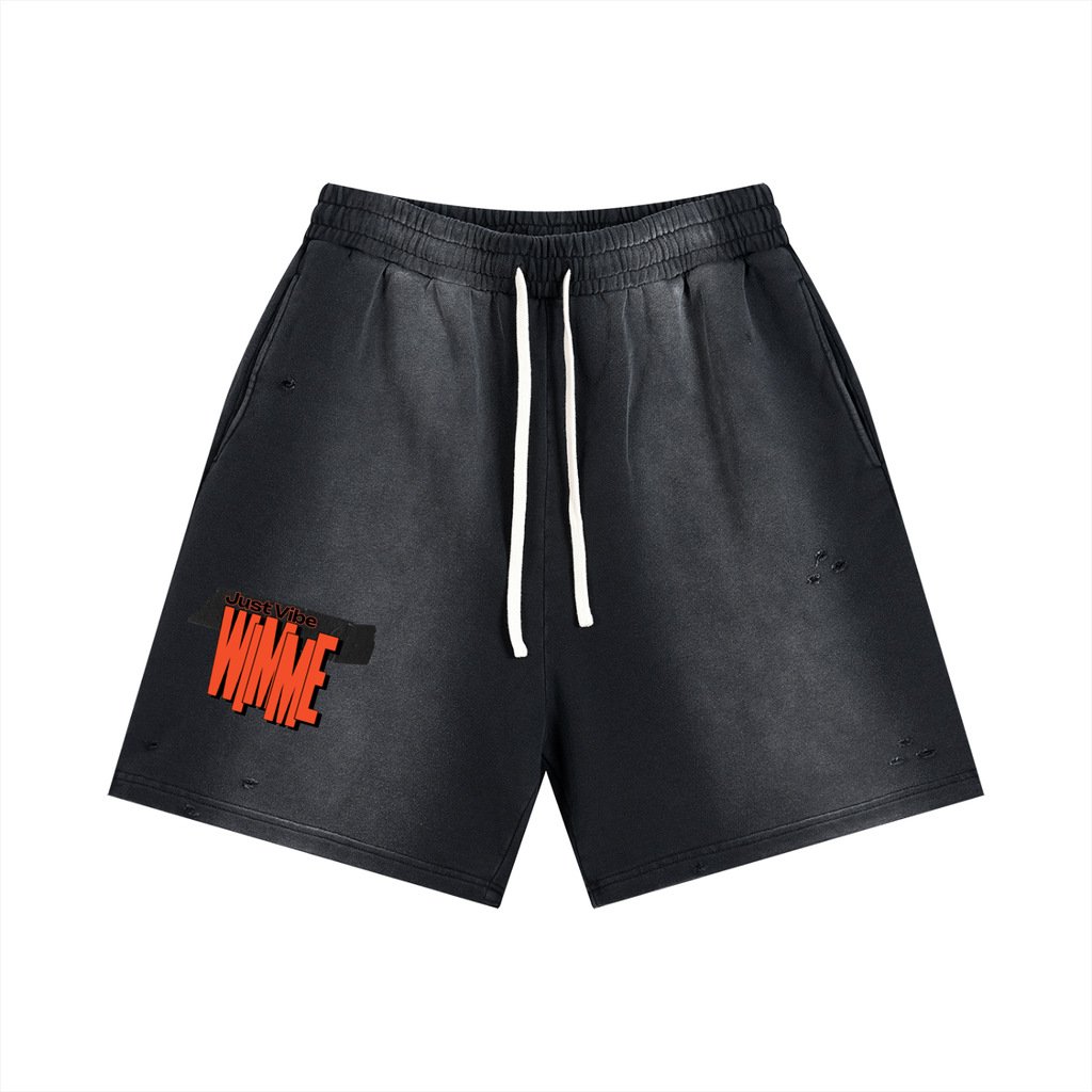 Sun Fade Distressed Shorts