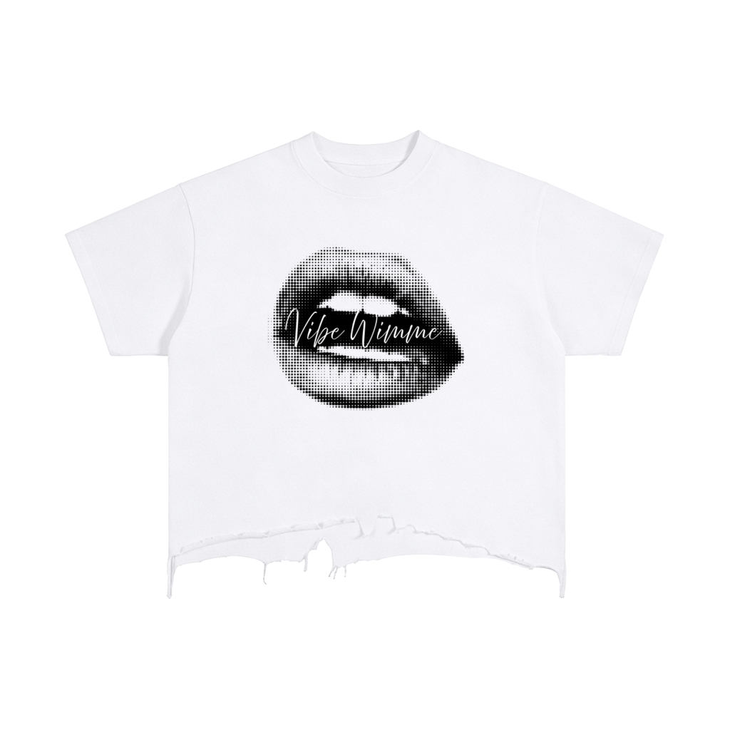 Vintage Wash Boxy Distressed Hem T-Shirt