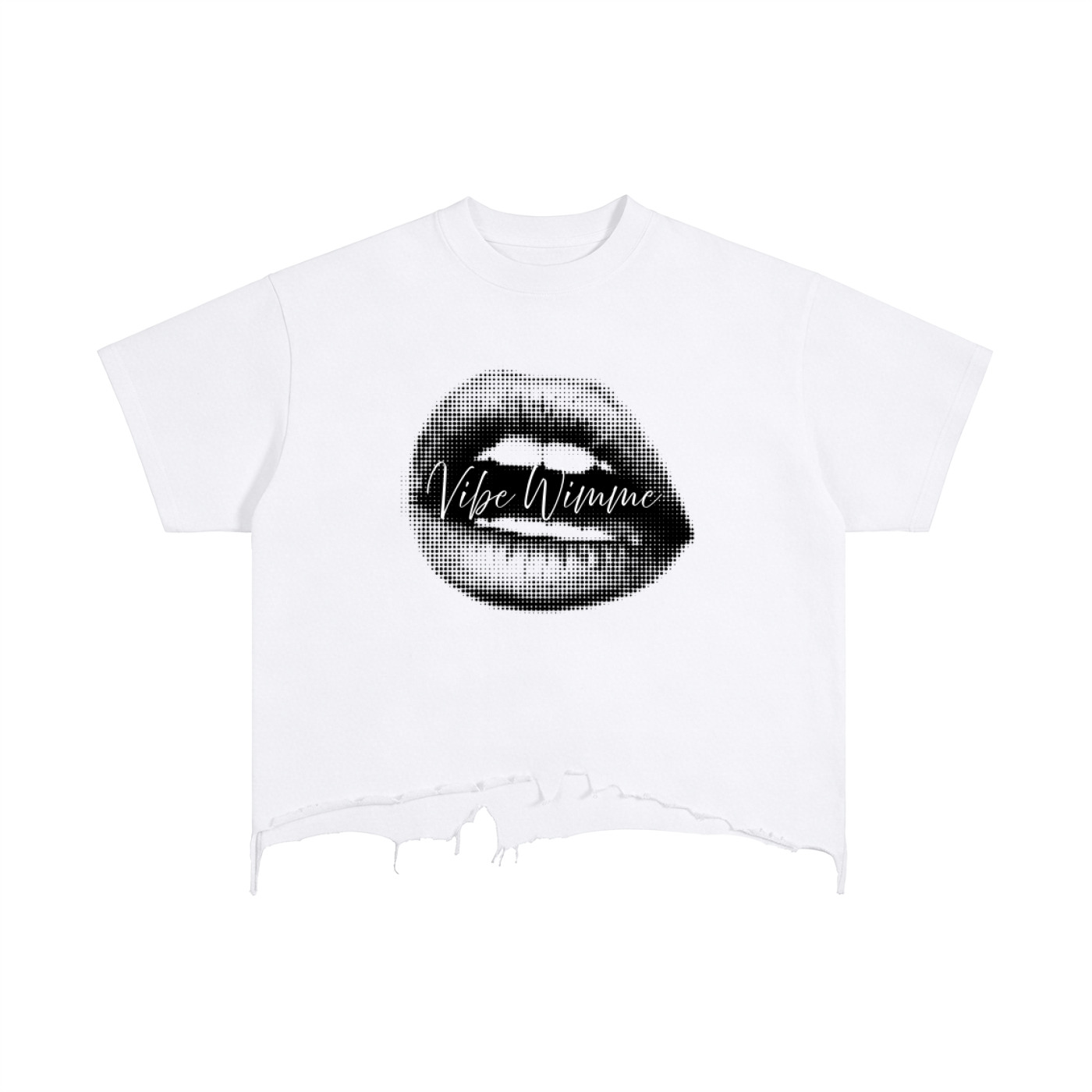 Vintage Wash Boxy Distressed Hem T-Shirt