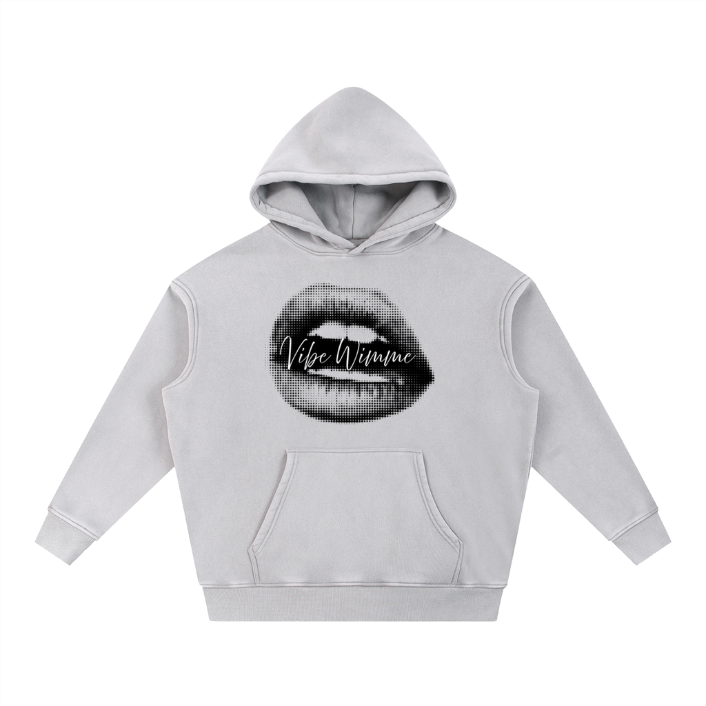 Snow Wash Fleece Oversize Hoodie