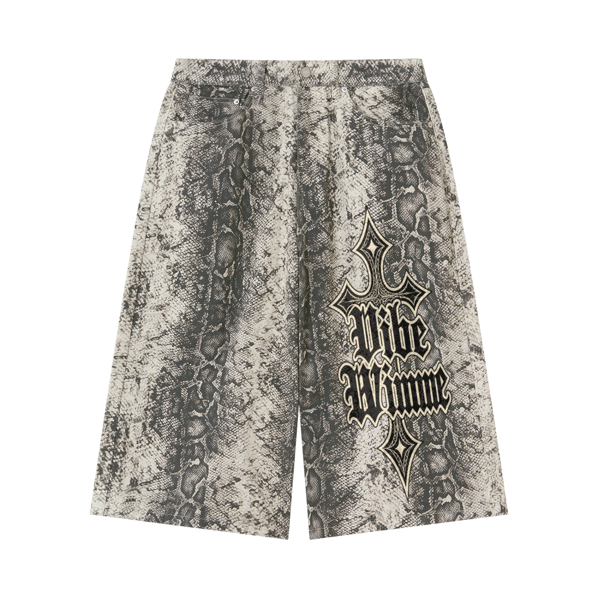 Vibe Wimme Men's Snake Print Shorts