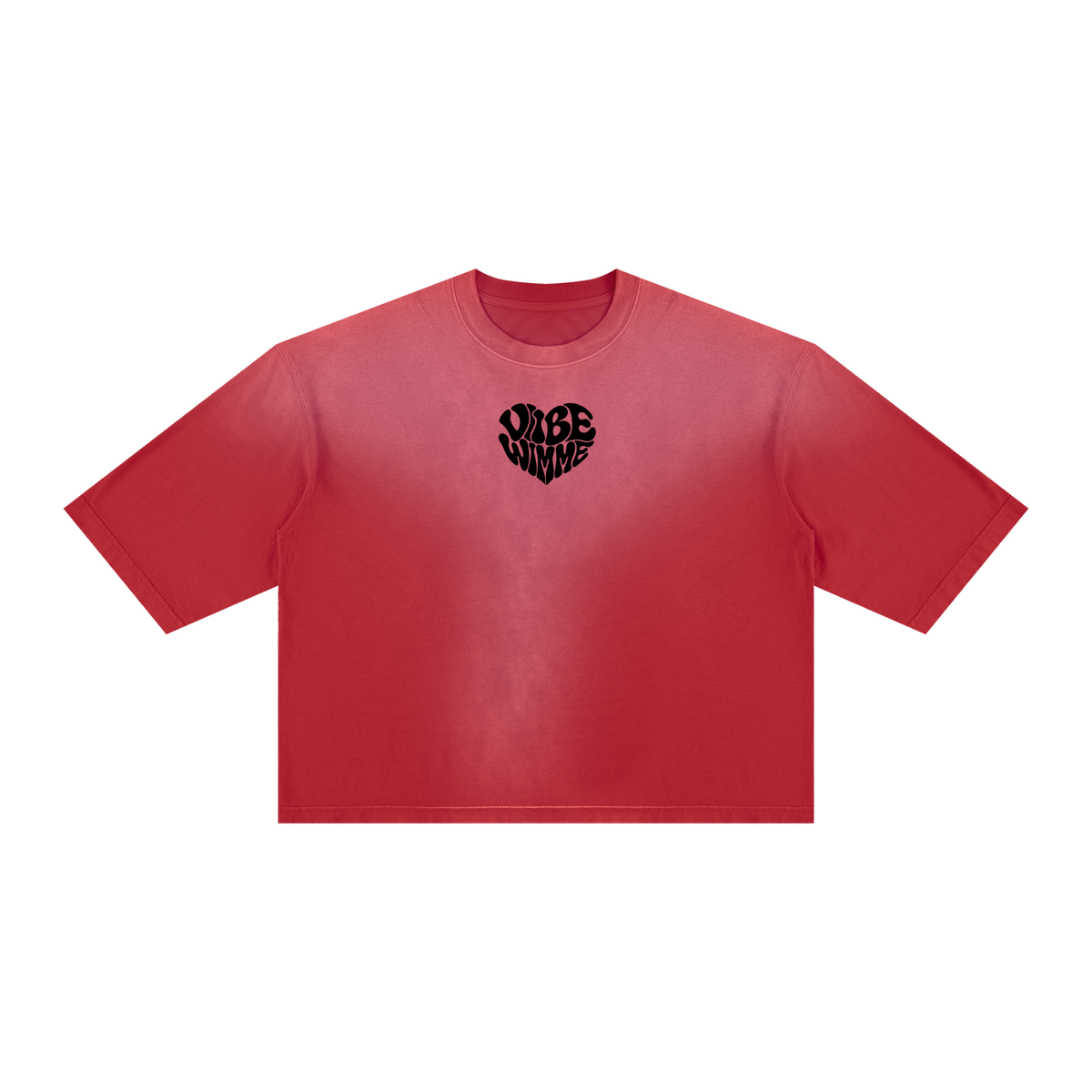 Contorted Vibe Wimme Heart Vintage Wash Sunfade Boxy T-Shirt