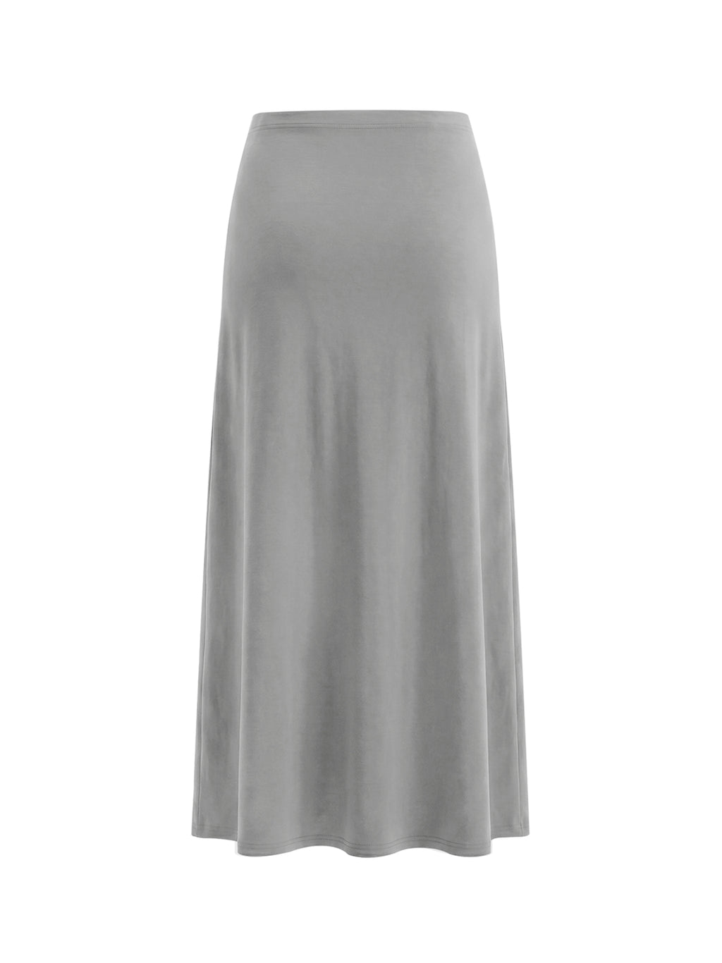 Women's Solid Color Knit Maxi Skirt