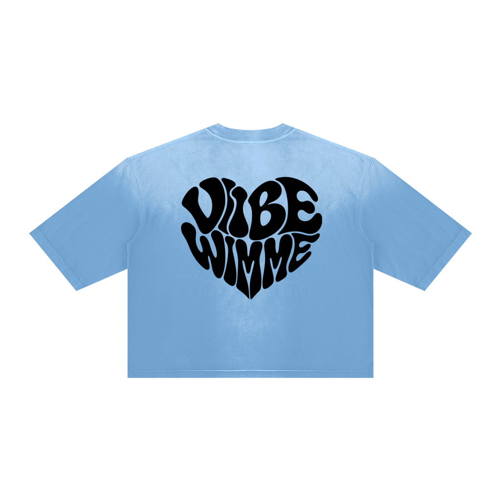Contorted Vibe Wimme Heart Vintage Wash Sunfade Boxy T-Shirt