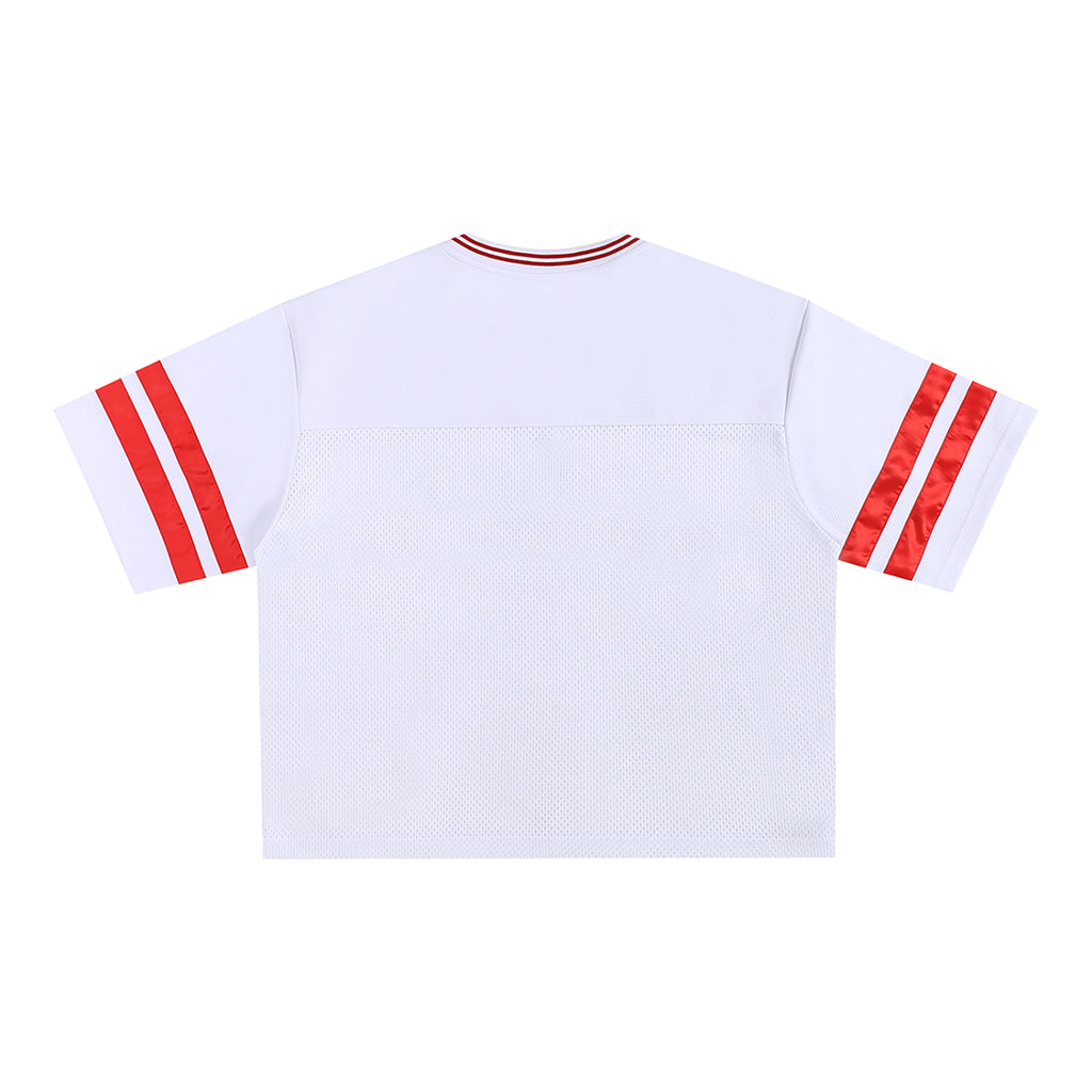 Taped Mesh Boxy T-Shirt