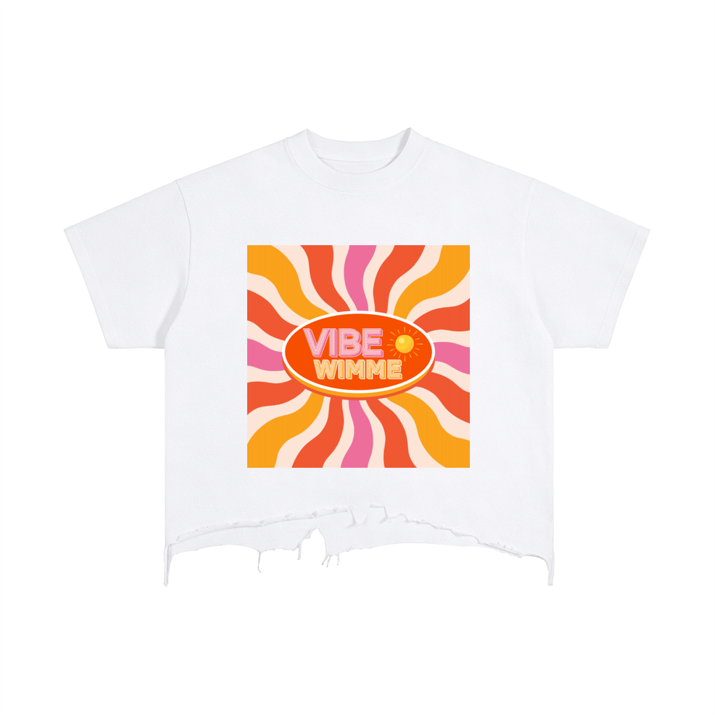Vintage Wash Boxy Distressed Hem T-Shirt