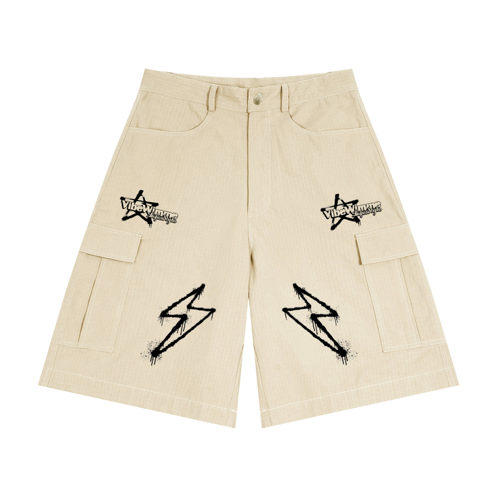 Unisex Woven Cargo Shorts