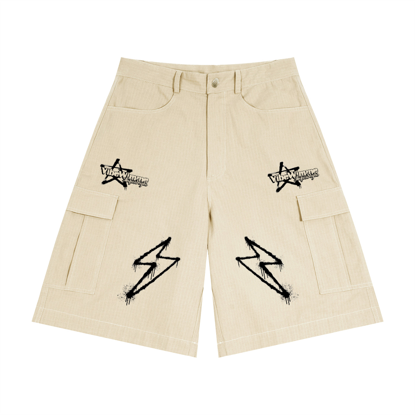 Unisex Woven Cargo Shorts
