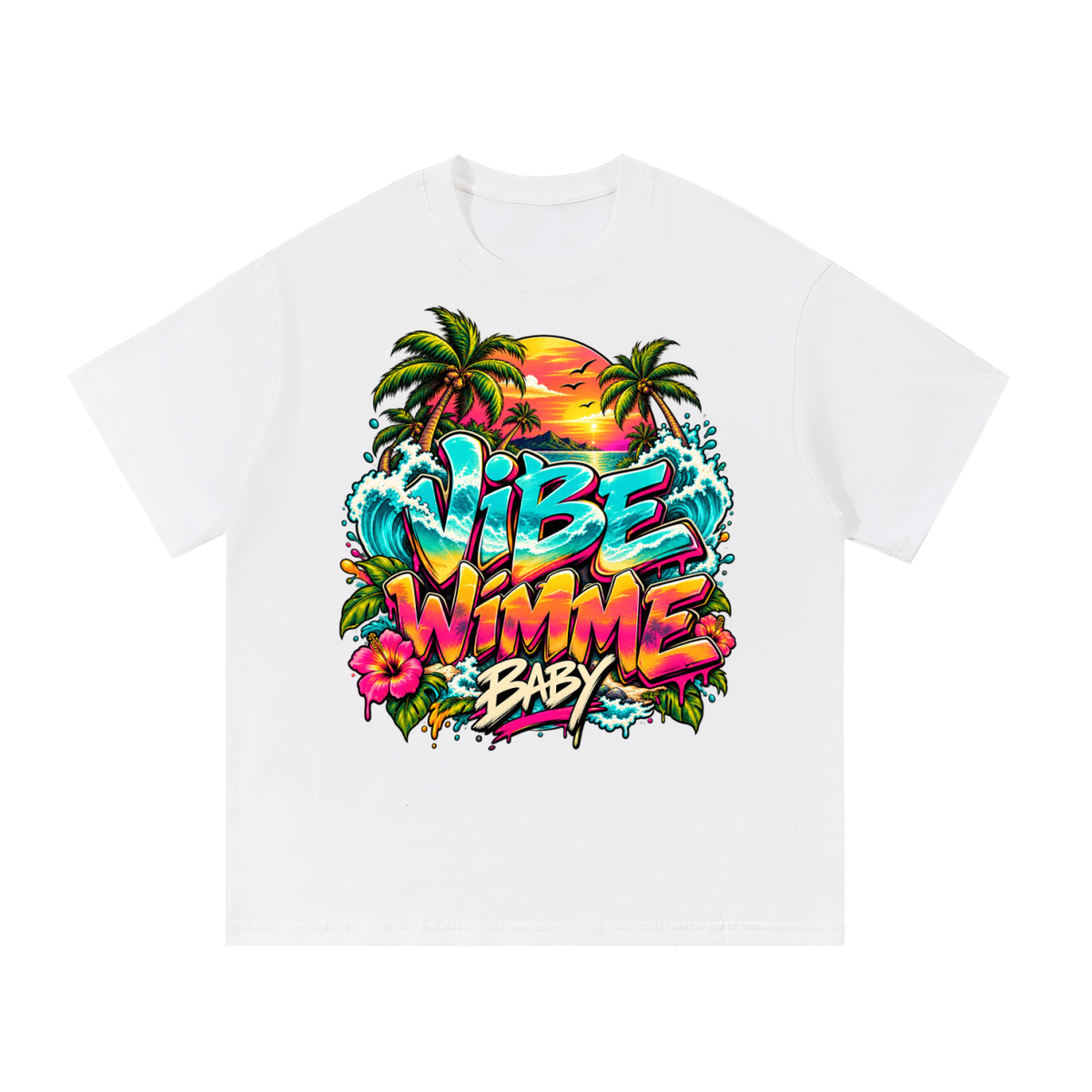 Vibe Wimme Baby Logo Loose-Fit Cotton Tee