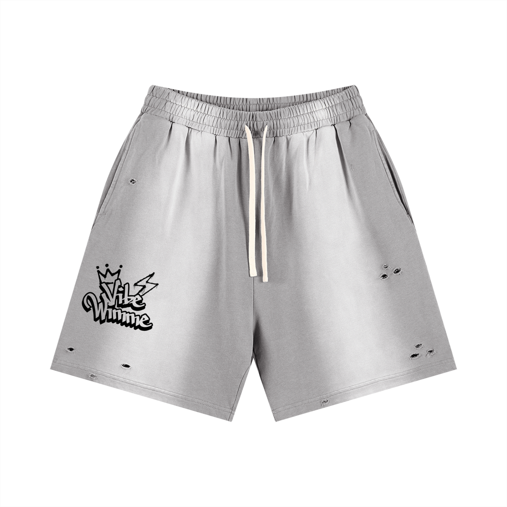 Sun Fade Distressed Shorts