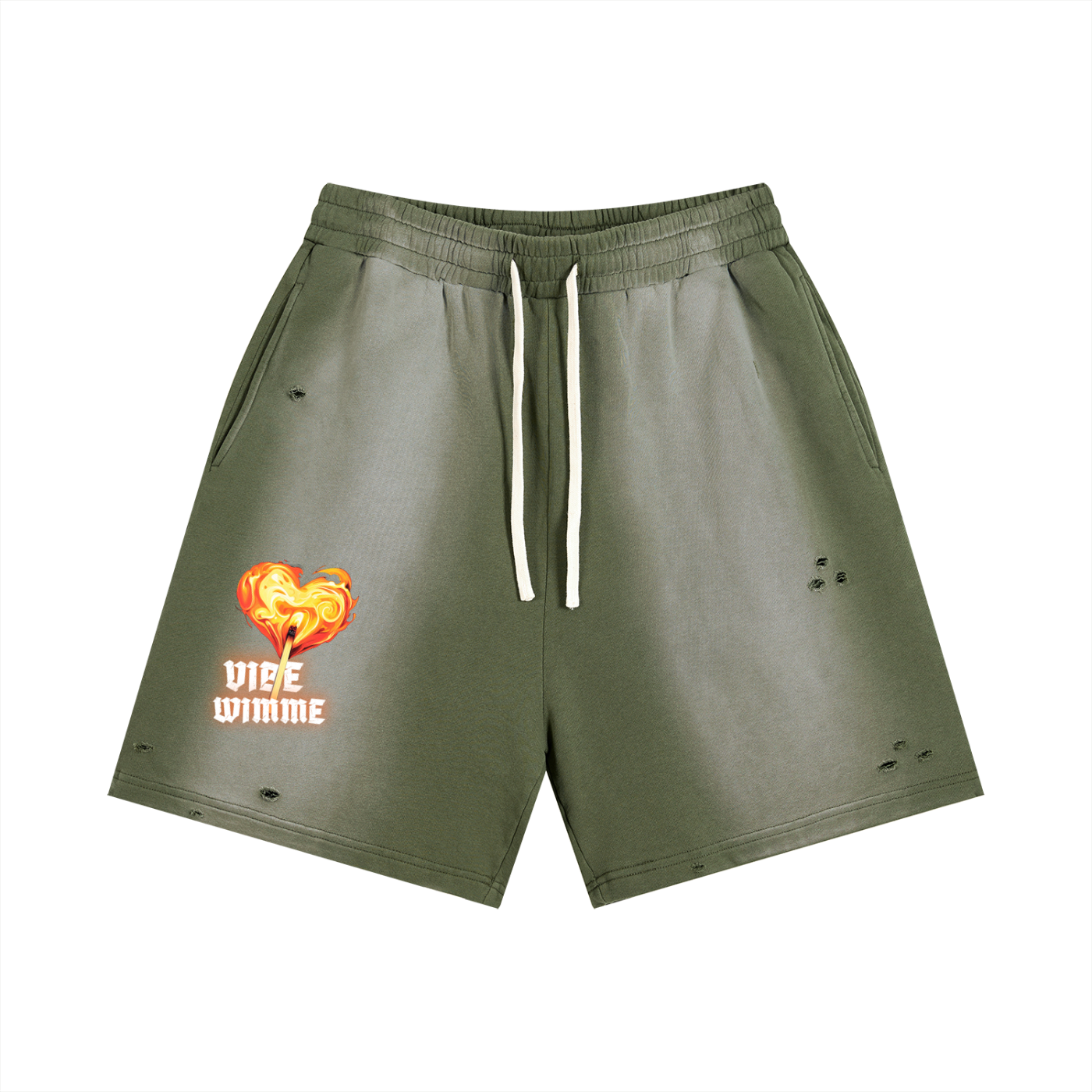Sun Fade Distressed Shorts