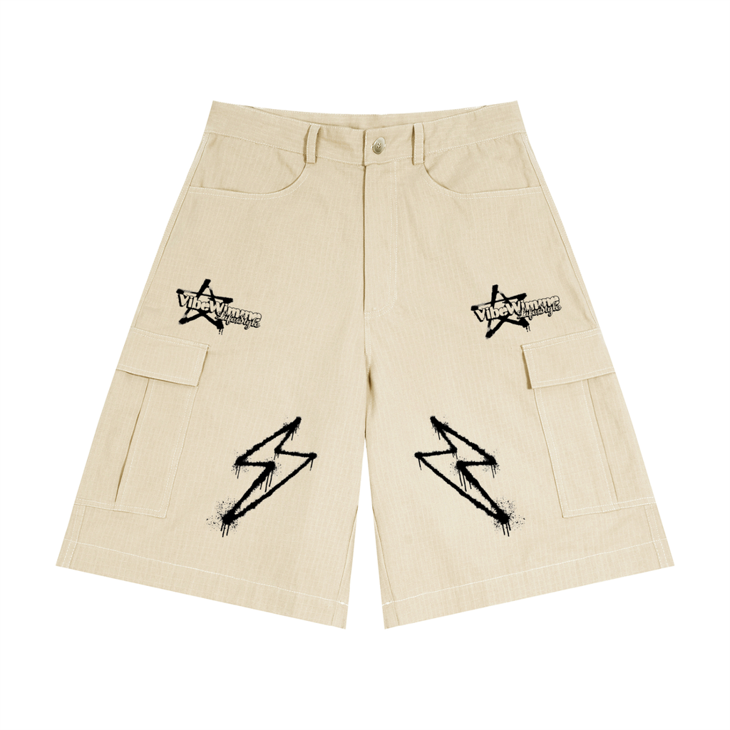 Unisex Woven Cargo Shorts