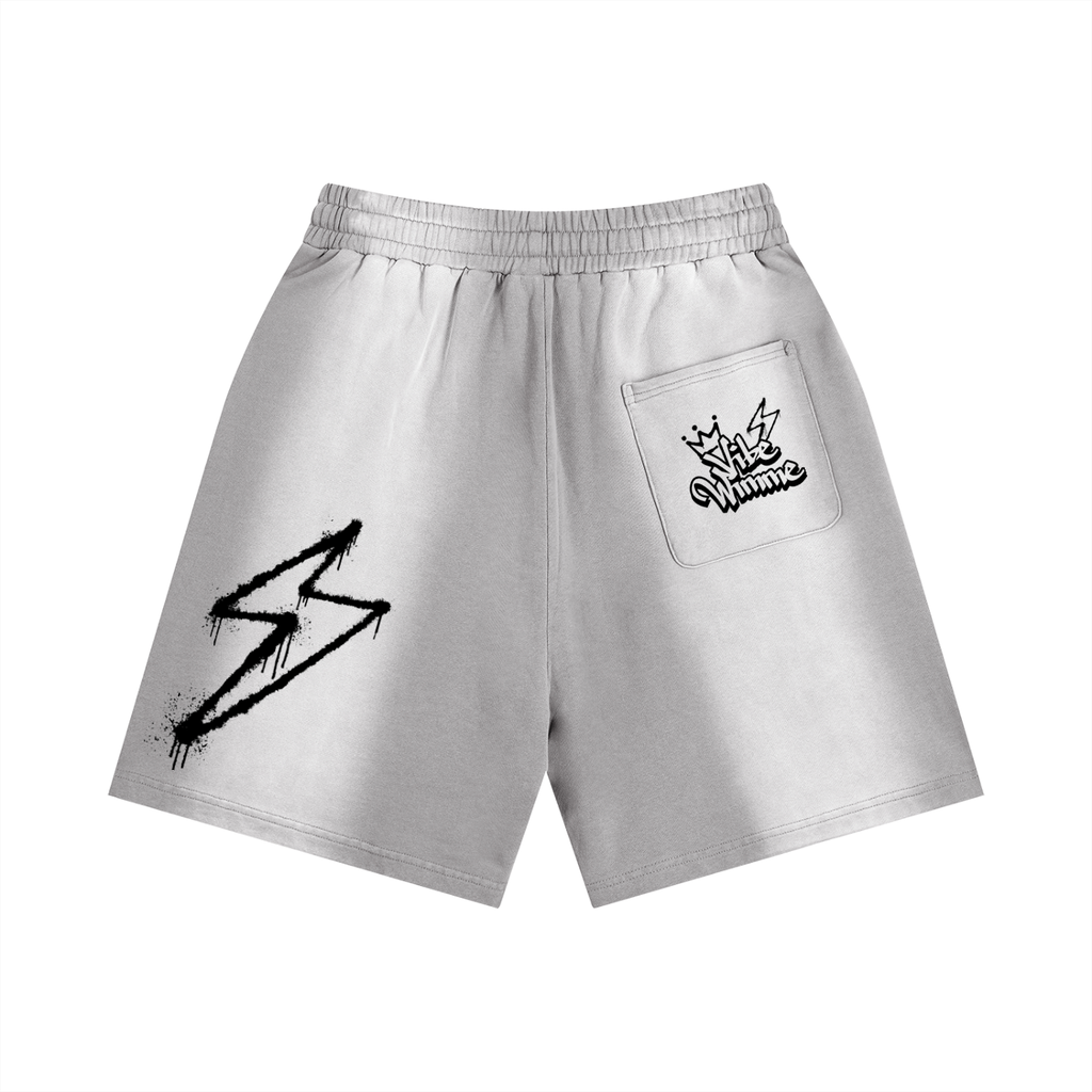 Sun Fade Distressed Shorts