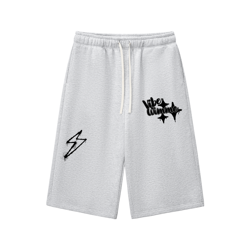 Relaxed Drawstring Three-quarter Sweatpants