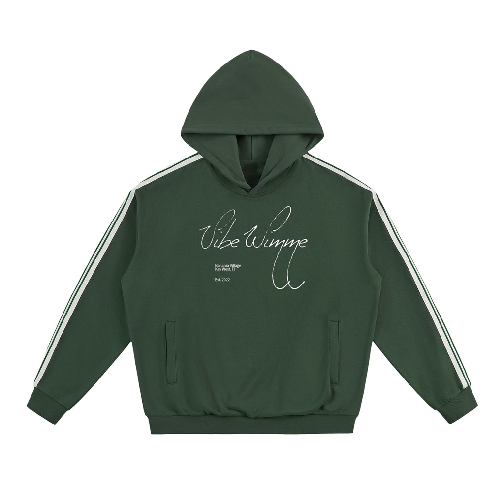 Side Stripe Drop-Shoulder Hoodie