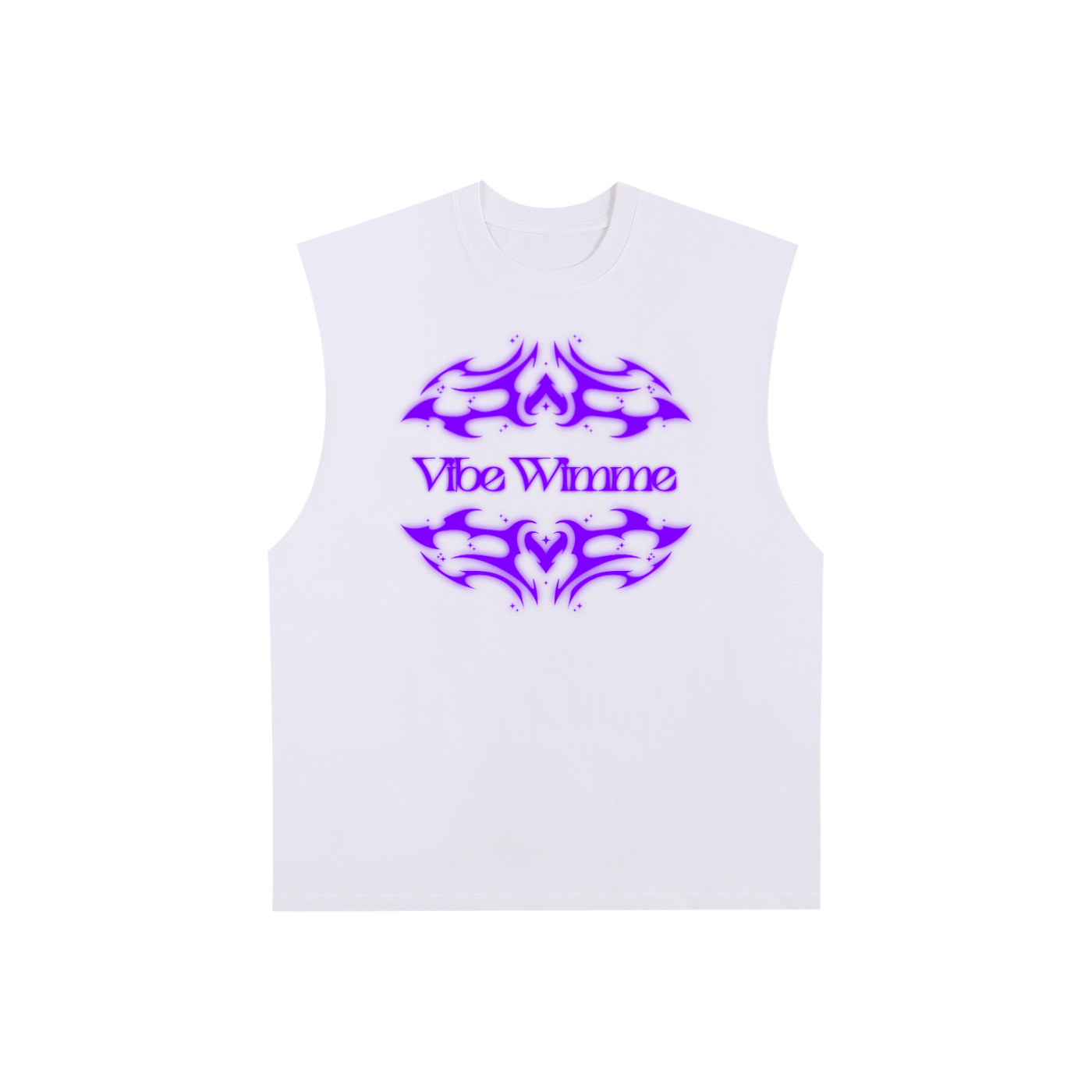 Raw Edge Cotton Tank Top