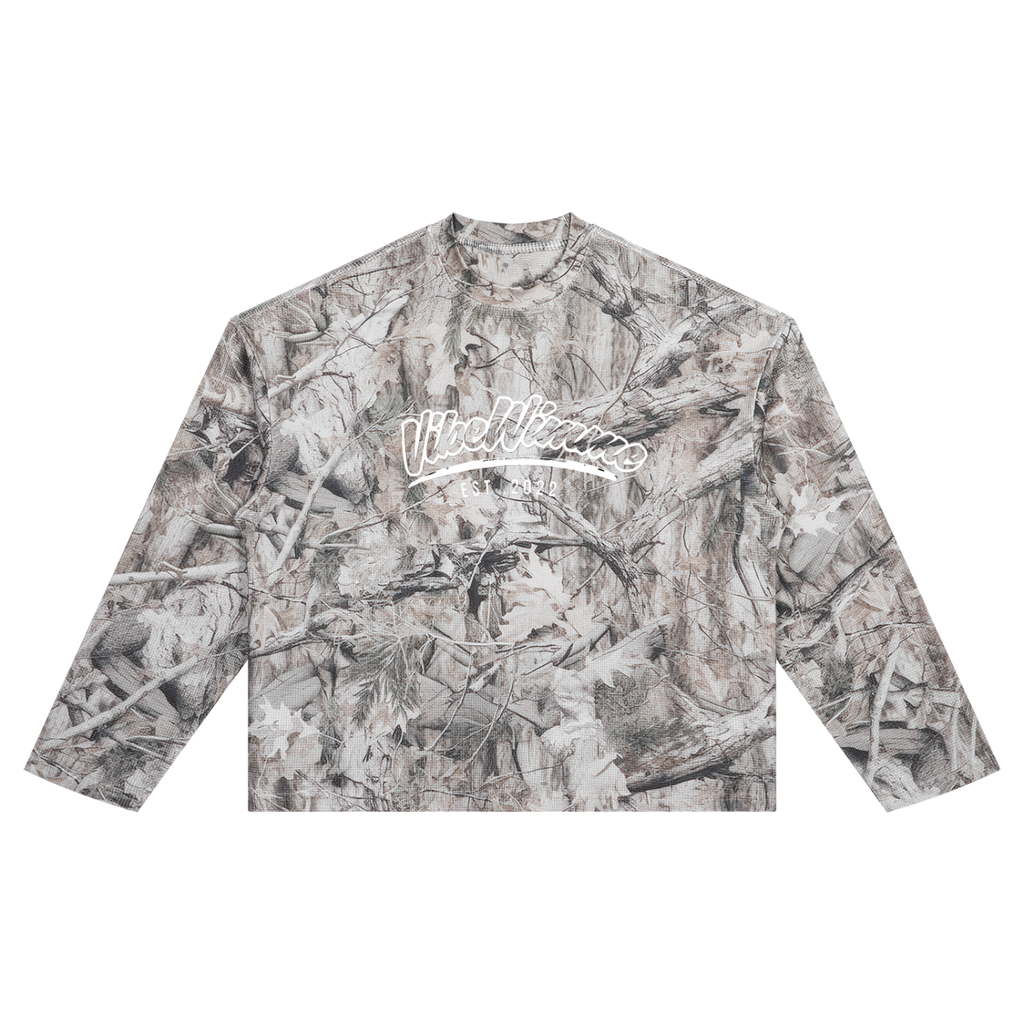 Unisex Vibe Wimme Tree Camo Waffle T-Shirt
