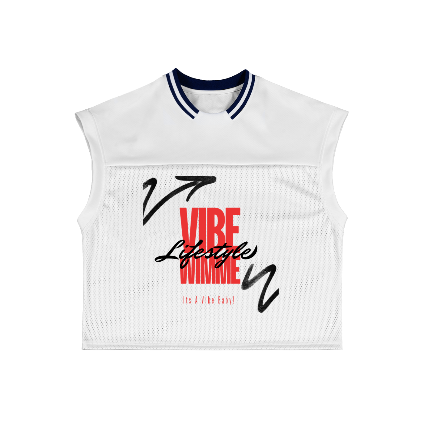 Loose Sleeveless Mesh T-Shirt