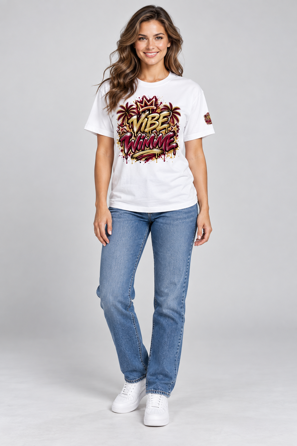 Model wearing Florida State Vibe Tee