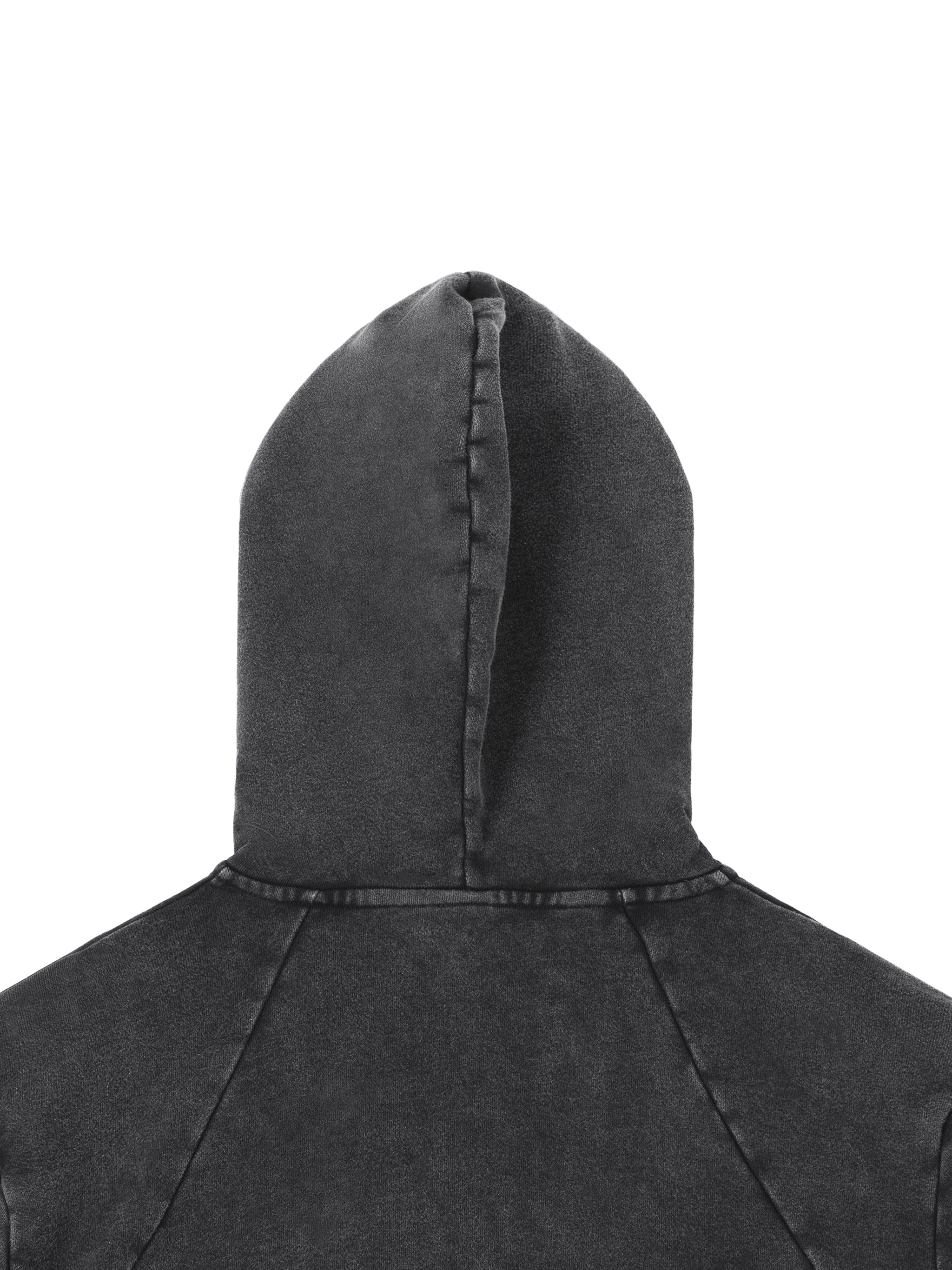 Vintage Washed Raw Edge Hoodie
