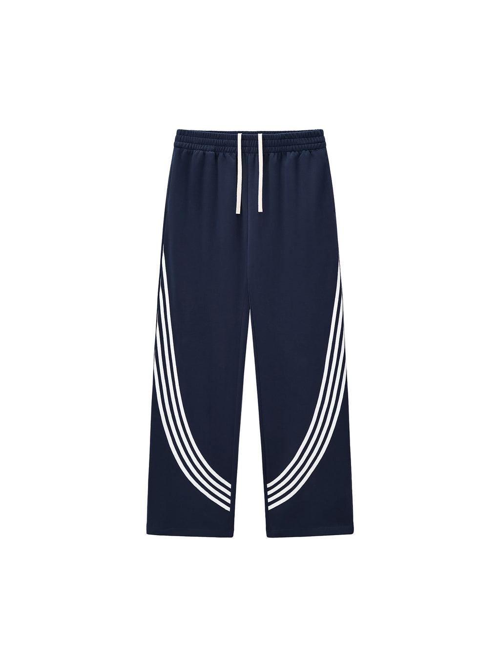 Curved Stripe Straight Sweatpants