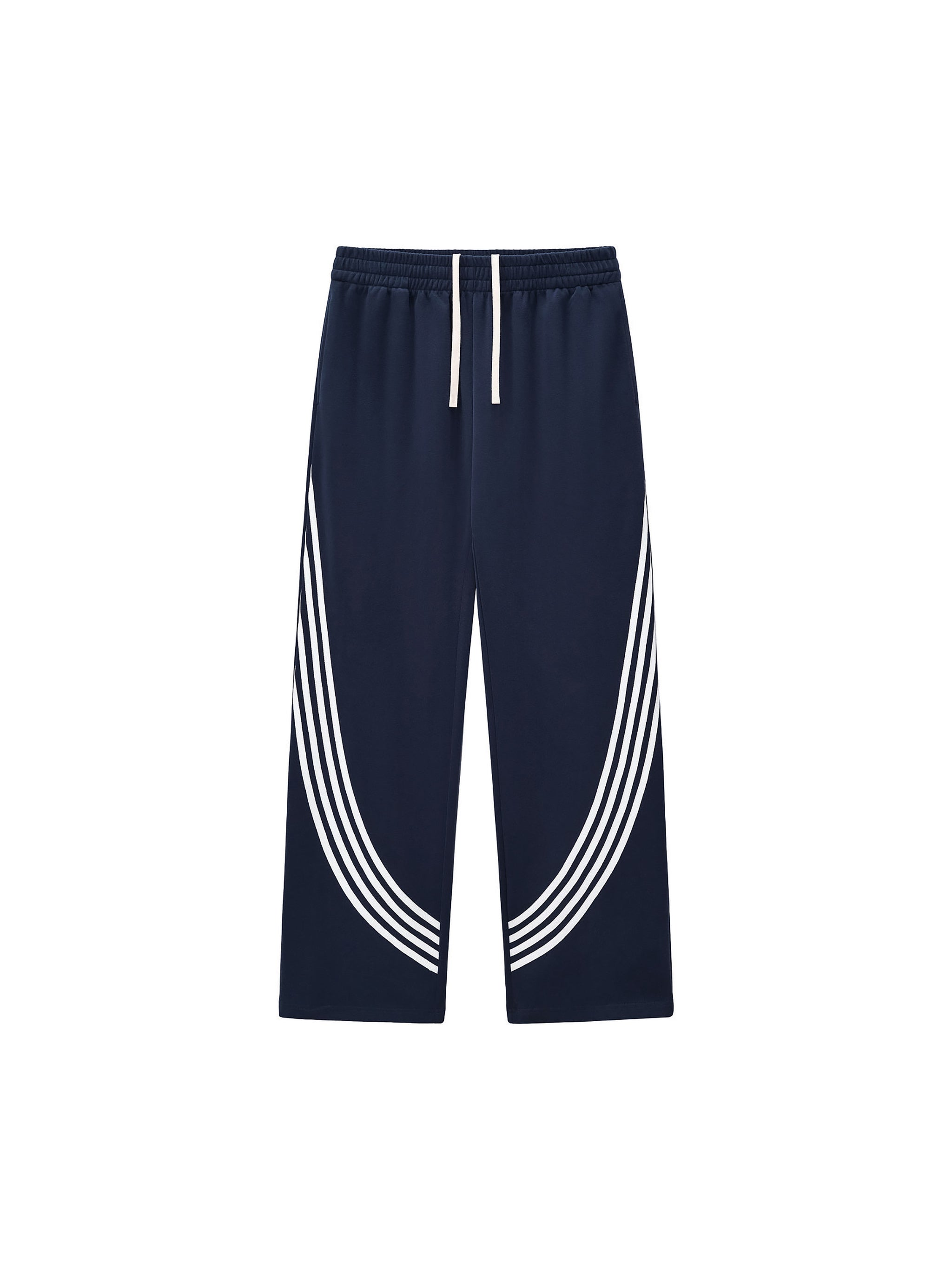 Curved Stripe Straight Sweatpants