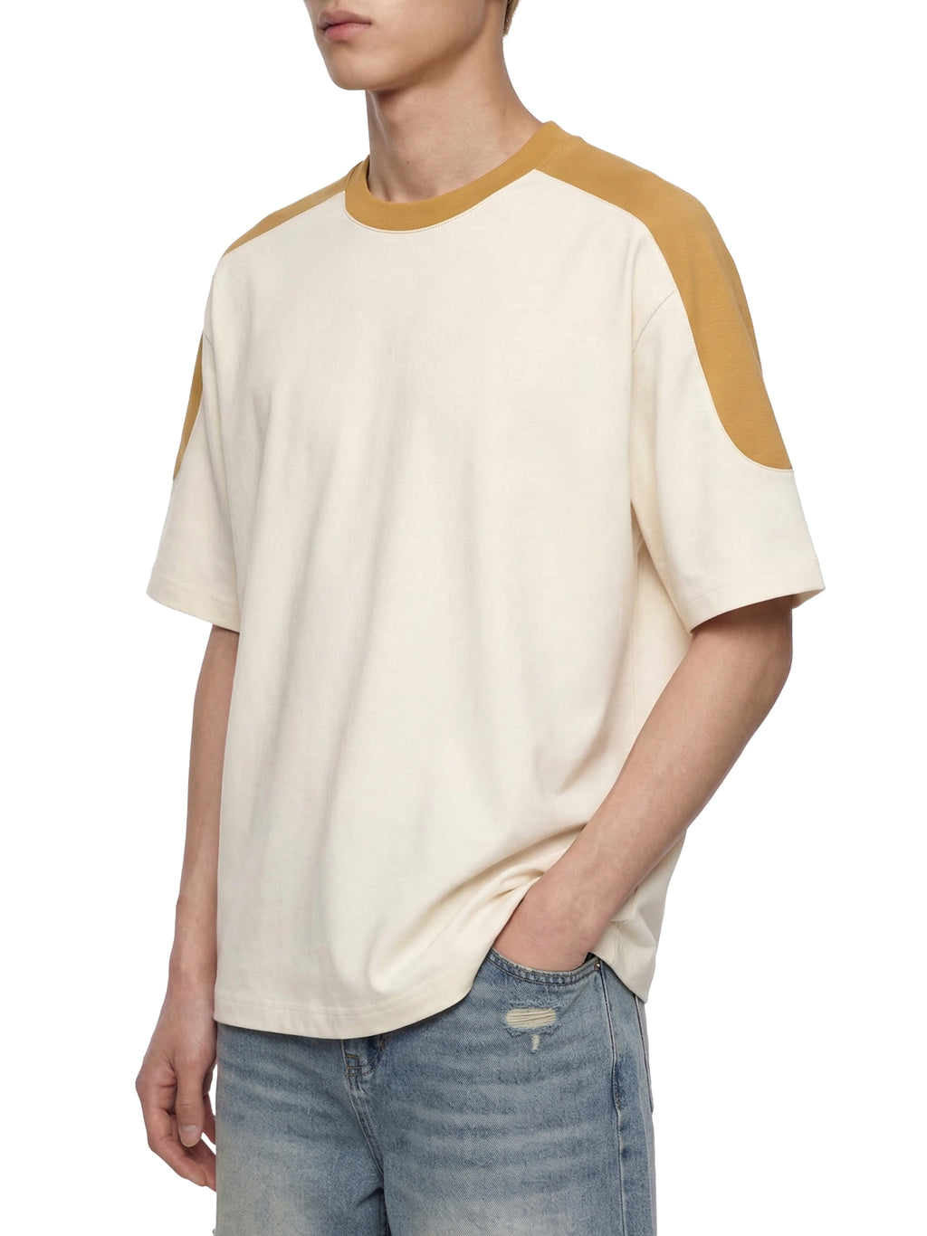 Unisex Color Block Oversized T-Shirt